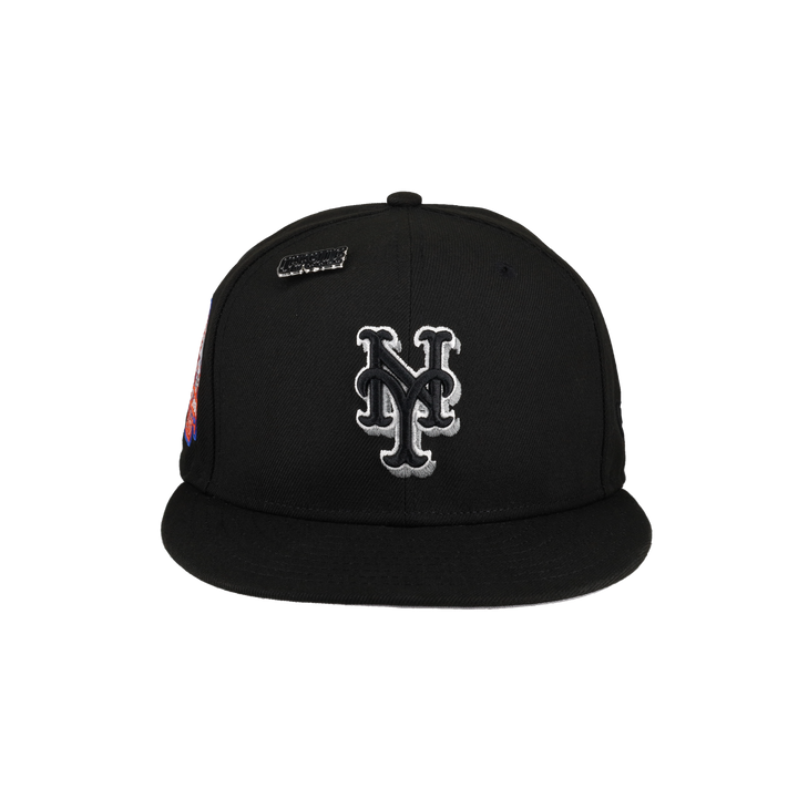 New York Mets Side Splash Collection Shea Stadium Patch Fitted Hat