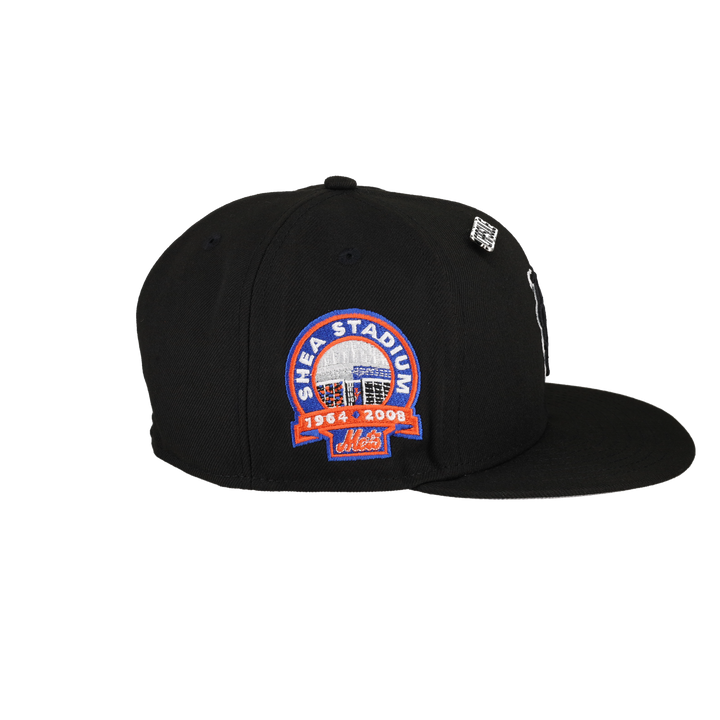 New York Mets Side Splash Collection Shea Stadium Patch Fitted Hat