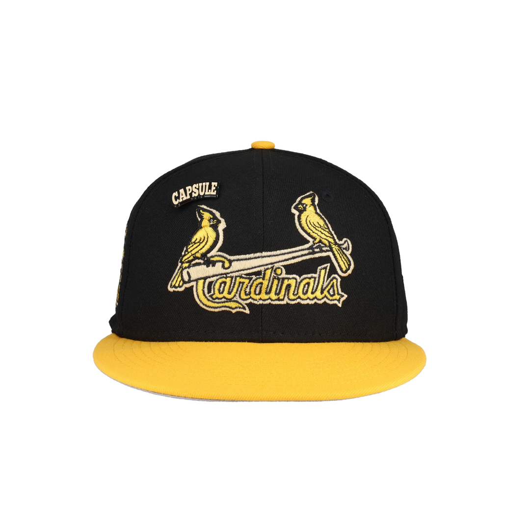 St. Louis Cardinals Colors in Cream 2.0 Collection Busch Stadium Fitted Hat