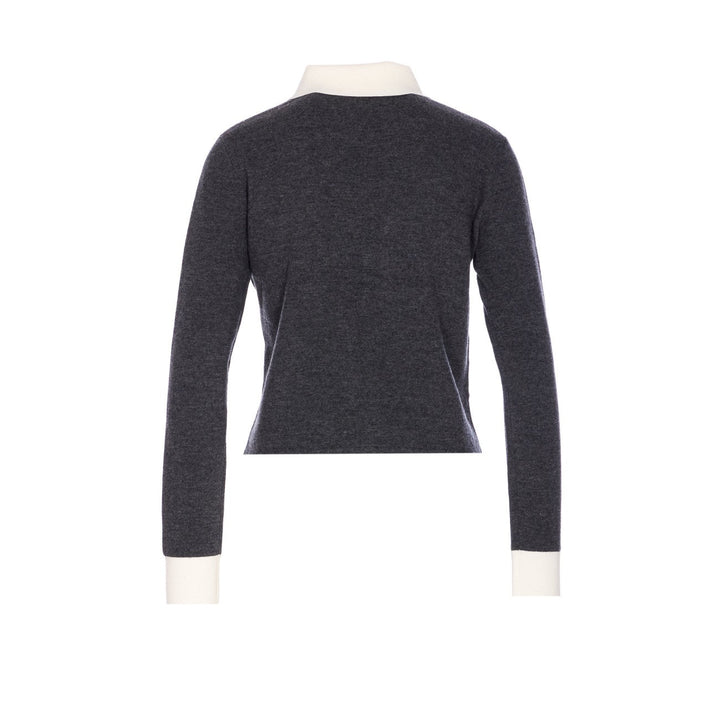 Self Portrait Women Contrast Collar Cardigan