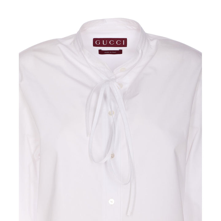 Gucci Women Cotton Poplin With Embroidery Shirt