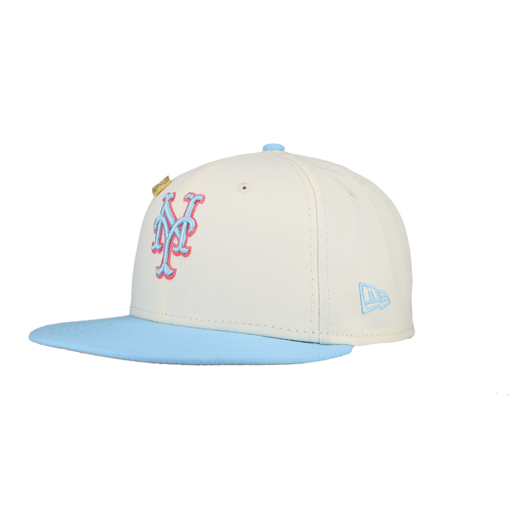 New York Mets Two-Tone Color Pack Chrome Cap 59Fifty Fitted Hat
