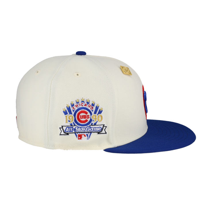 Chicago Cubs Chrome Crown Collection 1990 All Star Game Fitted Hat