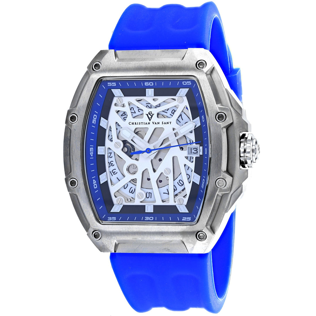 Christian Van Sant Men's royal blue Odyssey automatic watch