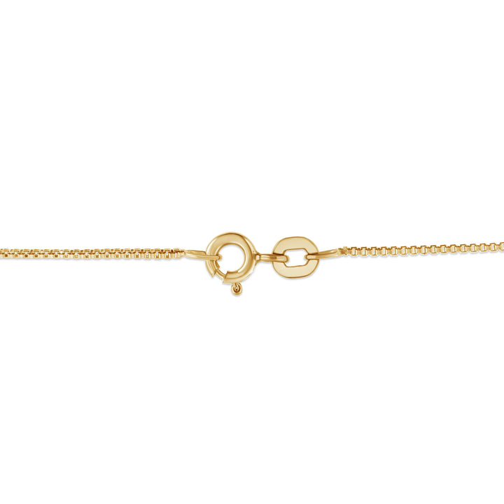 14K Yellow Gold Plated .925 Sterling Silver 1.0 Cttw Champagne Diamond Heart Pendant Necklace (K-L Color, I1-I2 Clarity) - 18"