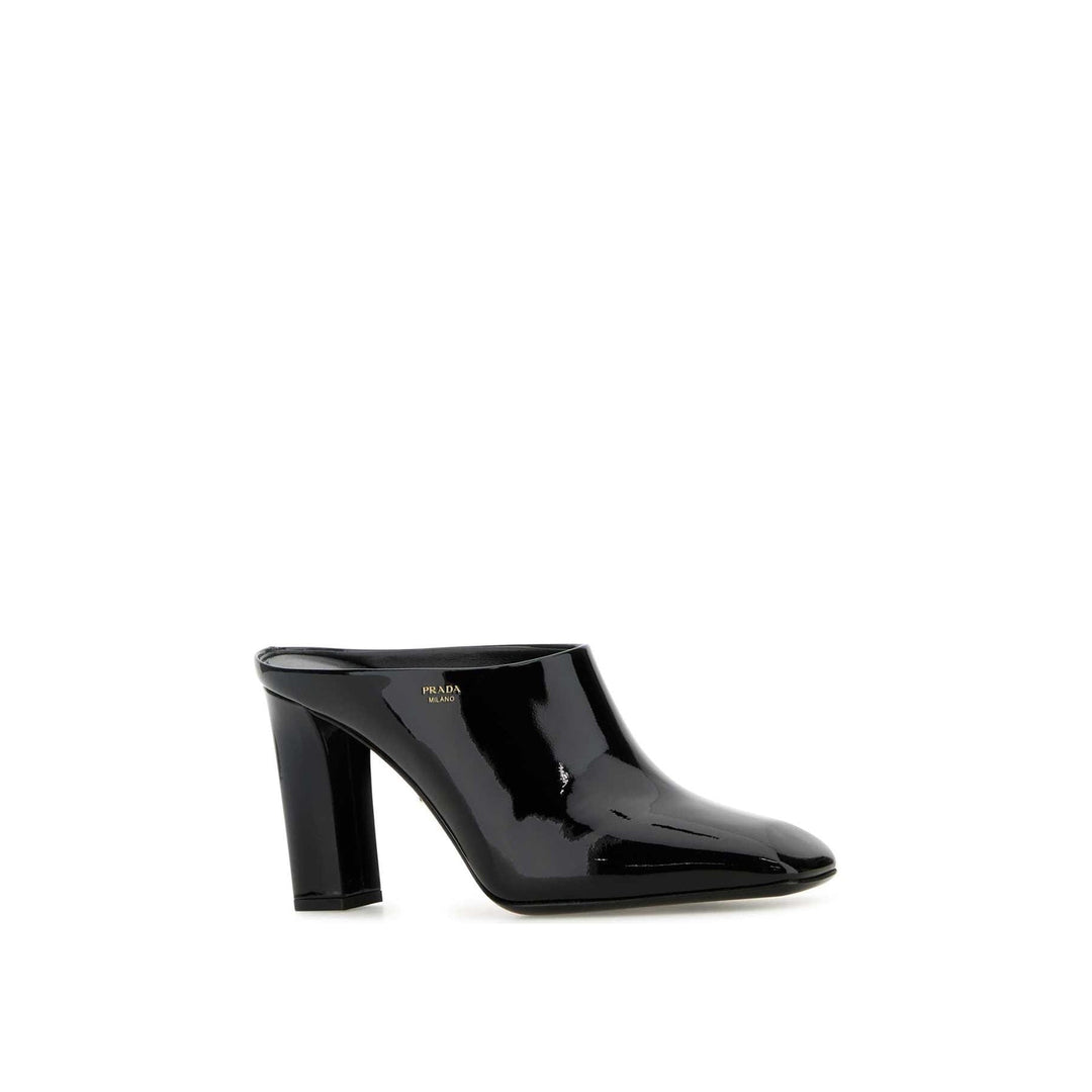 Prada Leather Mules 85Mm Women