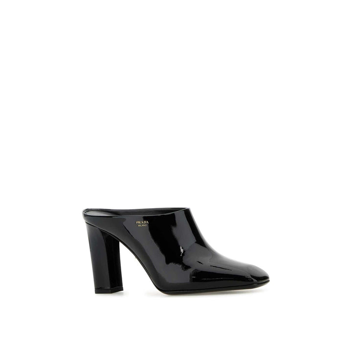 Prada Leather Mules 85Mm Women