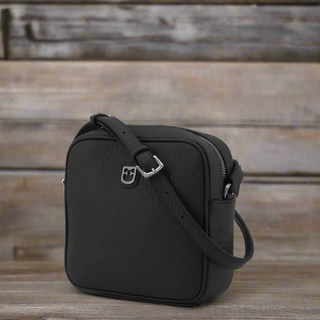 FURLA black leather Crossbody Bags