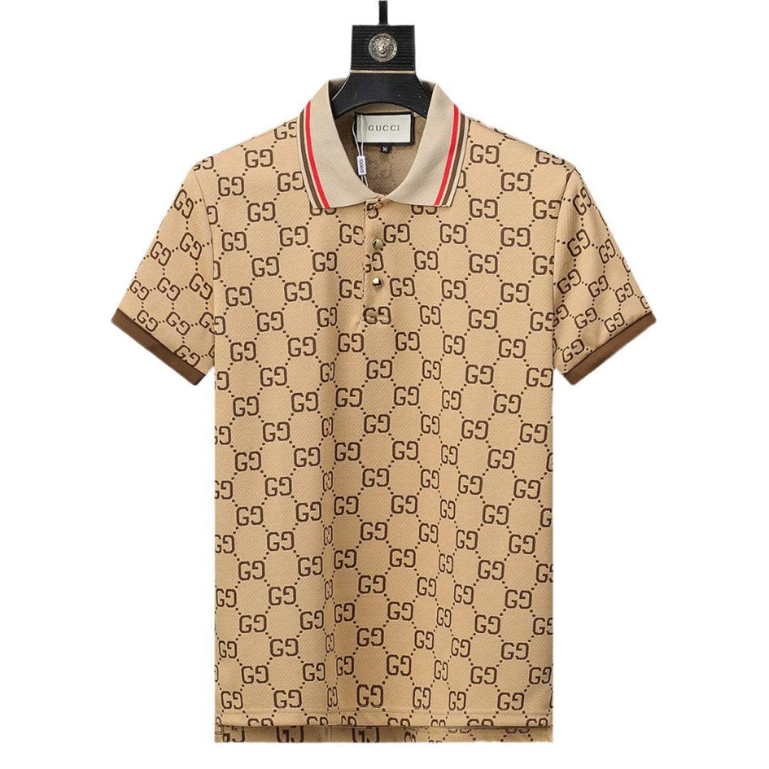Gucci Brown T-shirt with a collar
