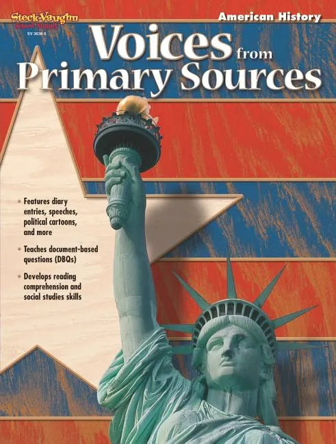 Voices From Primary Sources Reproducible American History - Paperback