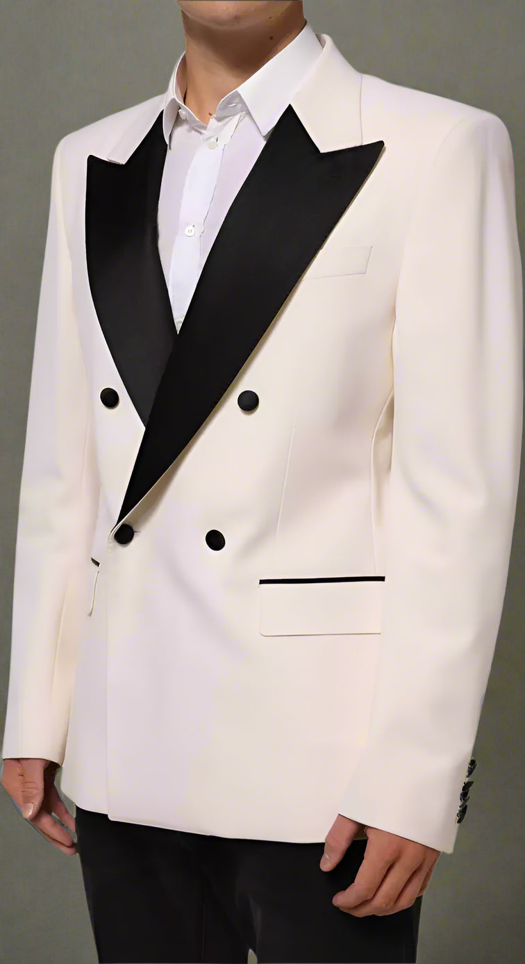 Man in white blazer jacket