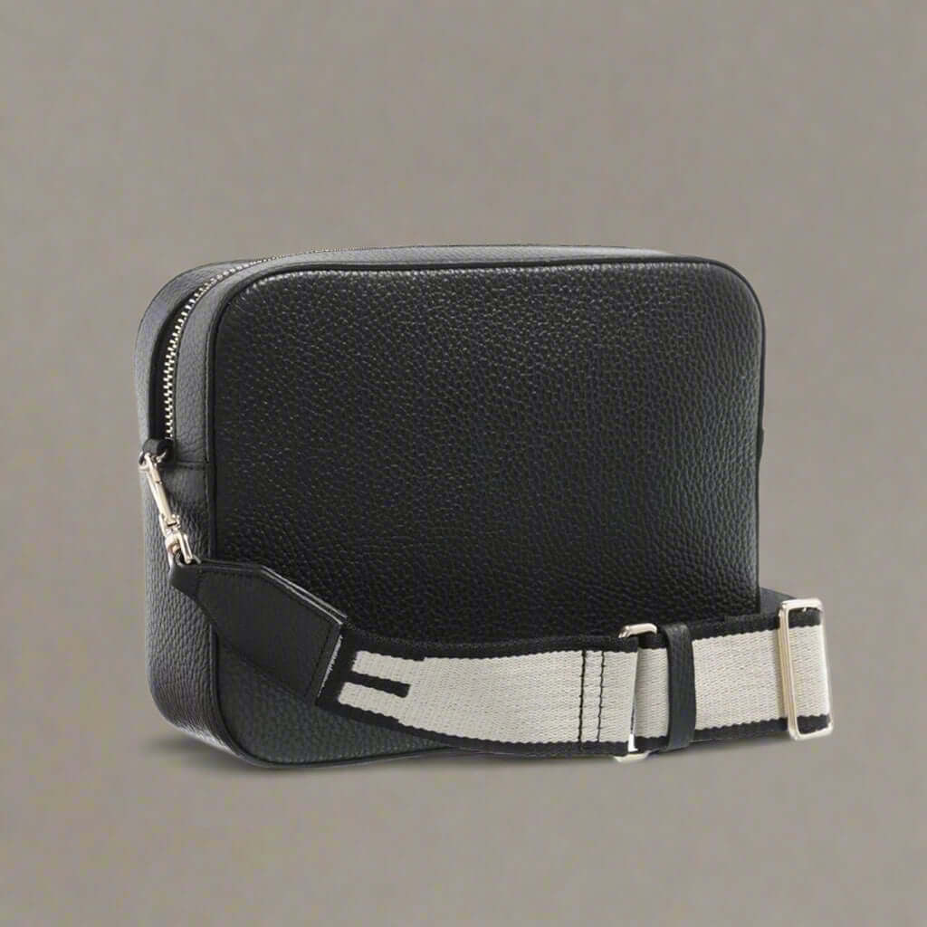 Coccinelle women's black leather Crossbody Bags