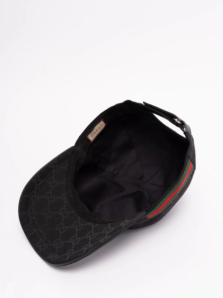 Gucci Women `Original Gg Canvas` Baseball Hat With `Web`