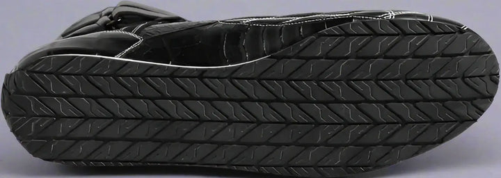 Dolce & Gabbana men's exotic skin Black Quilted Leather Lace Up Sneakers Shoes