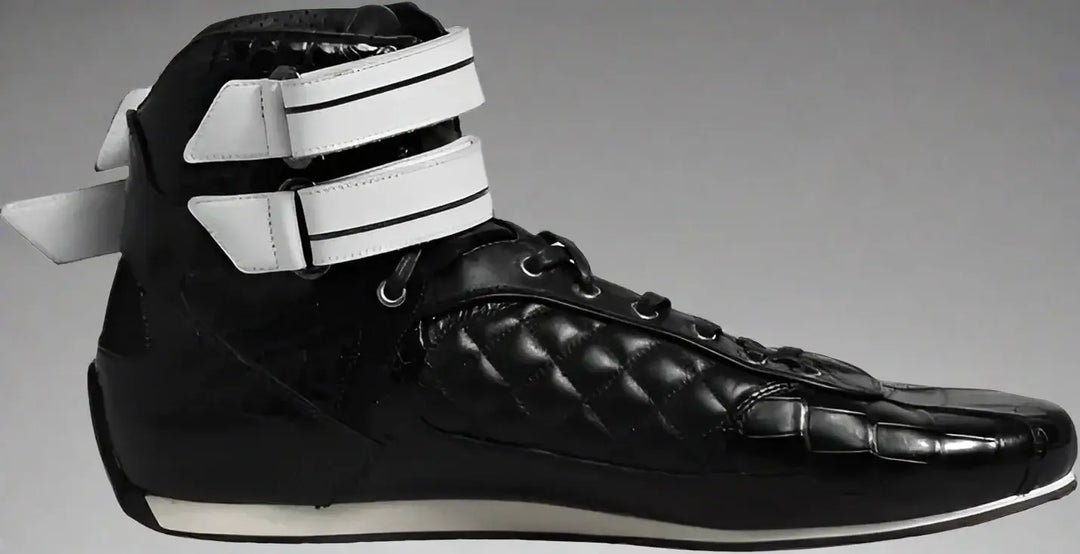 Dolce & Gabbana Black men's Quilted Leather Lace Up Sneakers Shoes