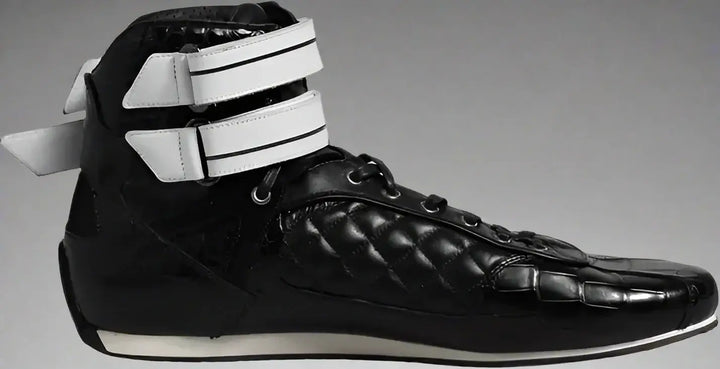 Dolce & Gabbana Black men's Quilted Leather Lace Up Sneakers Shoes
