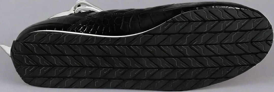 Dolce & Gabbana Black men's Quilted Leather Lace Up Sneakers Shoes