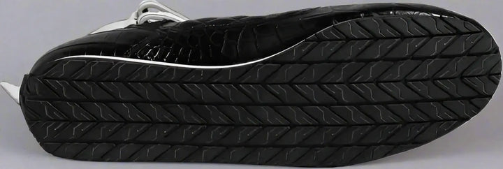 Dolce & Gabbana Black men's Quilted Leather Lace Up Sneakers Shoes