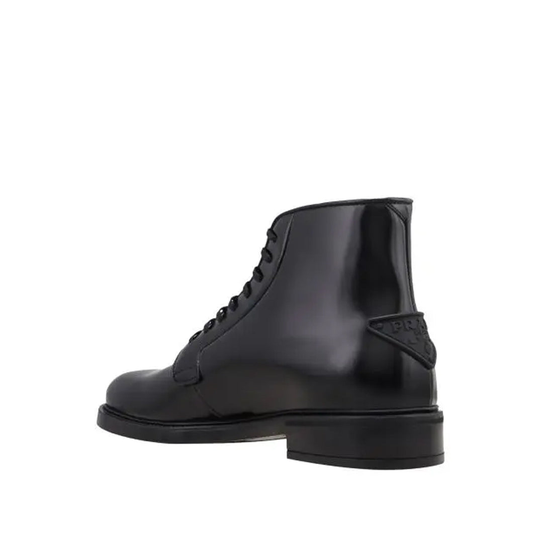Prada Leather Lace-Up Boots Men