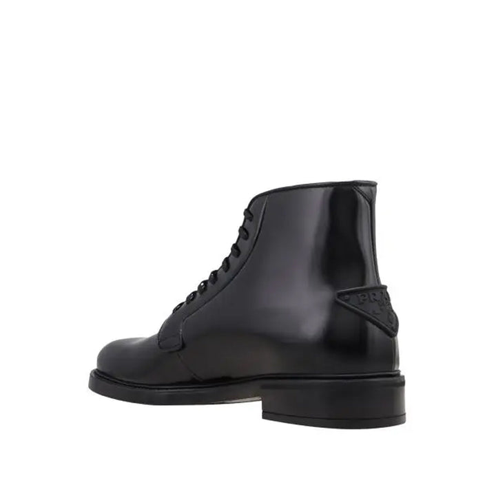 Prada Leather Lace-Up Boots Men