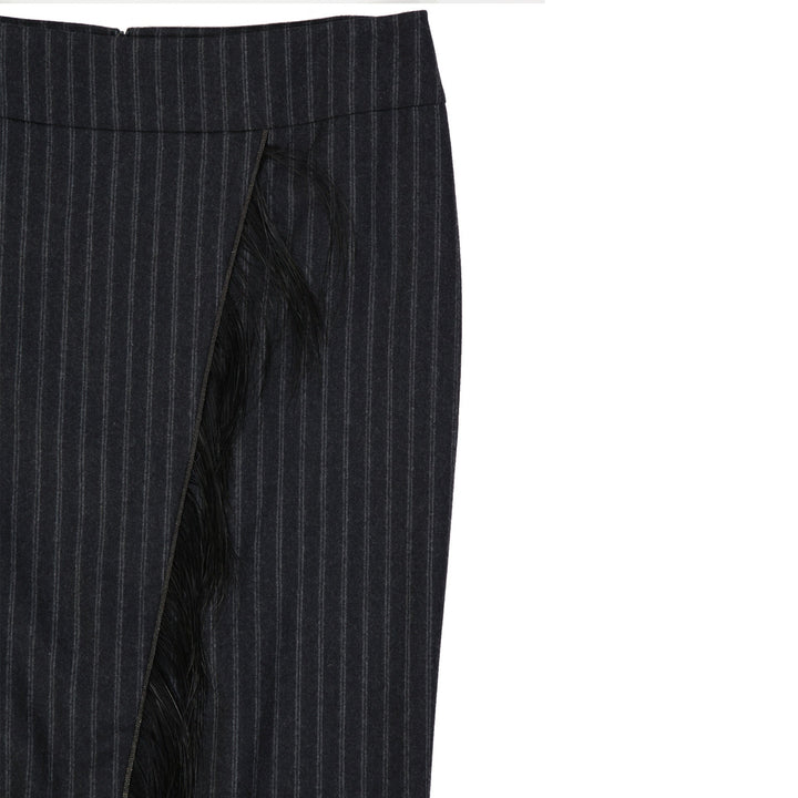Brunello Cucinelli Wool Striped Skirt Women
