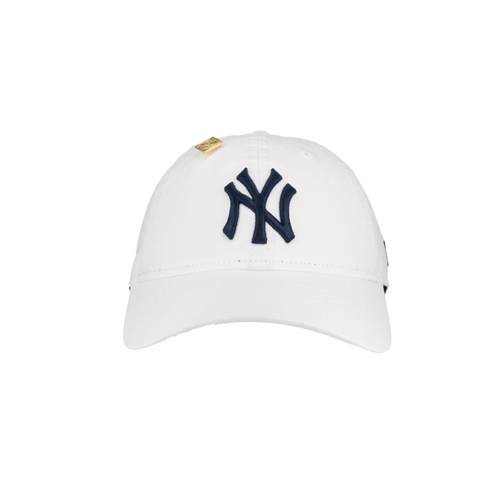 New York Yankees New Era 9Twenty Adjustable Hat (White Navy)