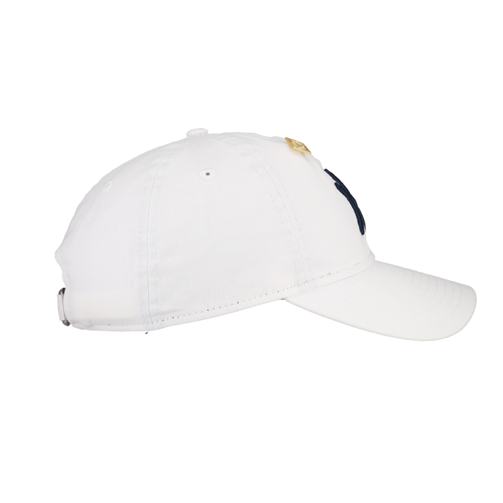New York Yankees New Era 9Twenty Adjustable Hat (White Navy)