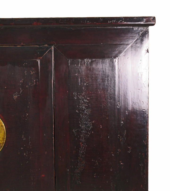 Dark Brown Chinese Antique Cabinet – 56 inches tall