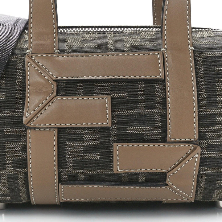 Fendi Fabric Jacquard Vitello Grace FF 1974 Mini O&