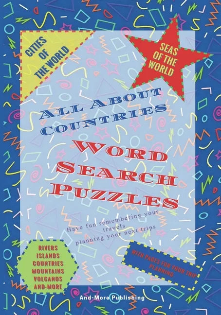 Word Search Puzzles All about Countries: Paperback Puzzle Book For Your Word Searches, All About countries, 7"x10" in larger print we have for you puz - Paperback
