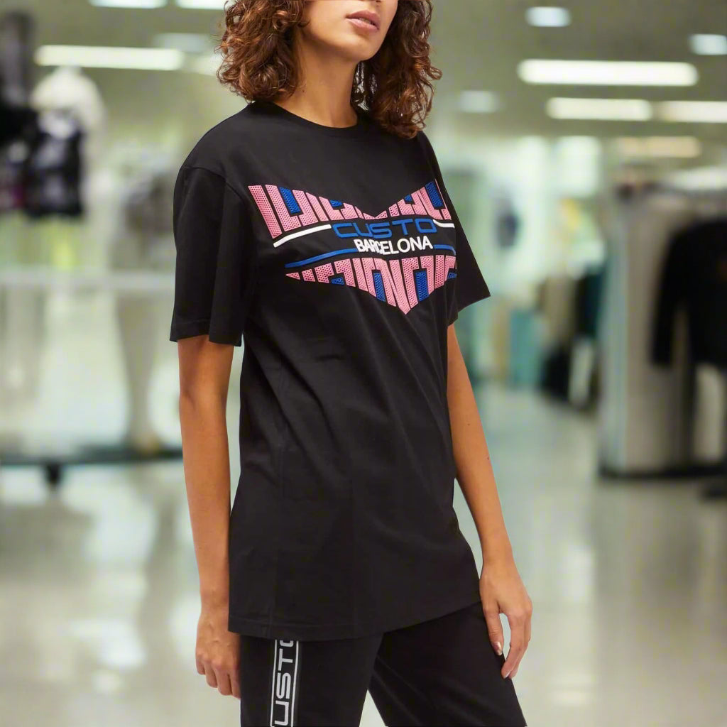 Custo Barcelona women's black/pink T-shirts