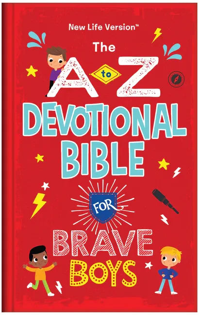 The A to Z Devotional Bible for Brave Boys: New Life Version - Hardcover