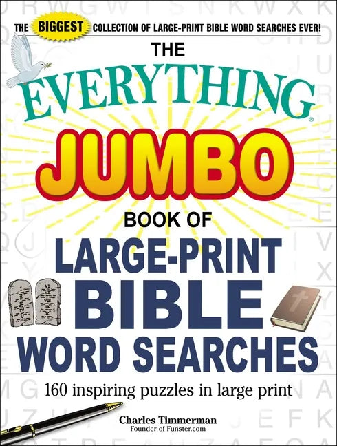 The Everything Jumbo Book of Large-Print Bible Word Searches: 160 Inspiring Puzzles in Large Print - Paperback