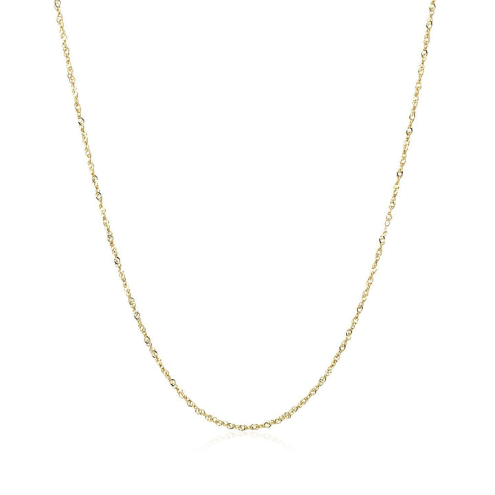 14k Yellow Gold Singapore Chain 0.8mm