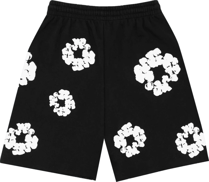 Denim Tears The Cotton Wreath Sweat Shorts Black