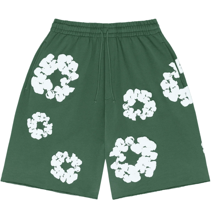 Denim Tears The Cotton Wreath Sweat Shorts Green