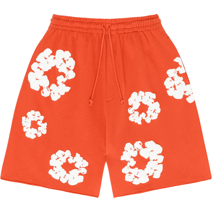 Denim Tears The Cotton Wreath Sweat Shorts Orange