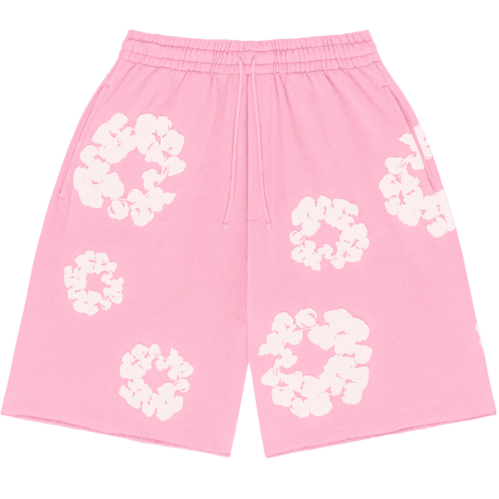 Denim Tears The Cotton Wreath Sweat Shorts Pink