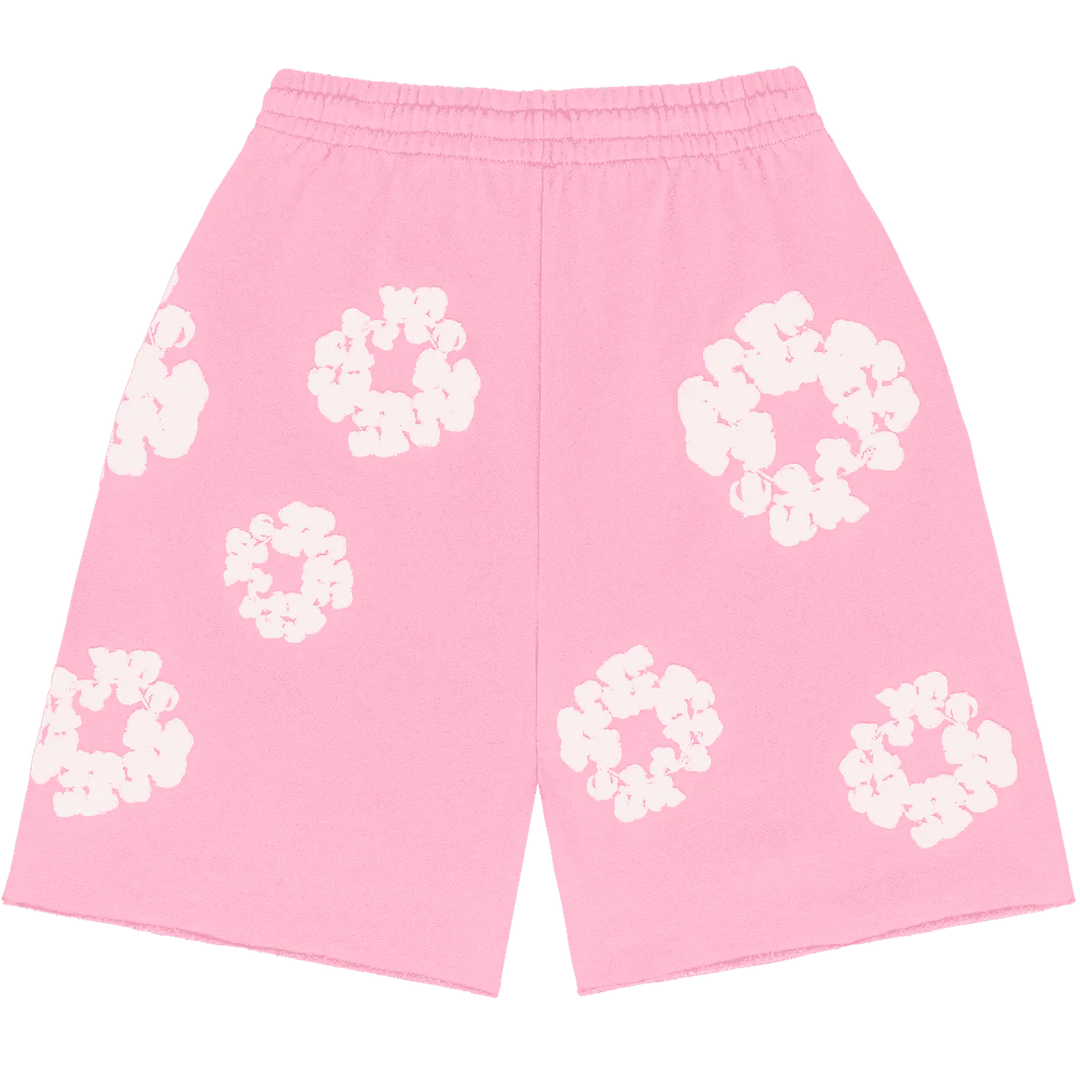 Denim Tears The Cotton Wreath Sweat Shorts Pink