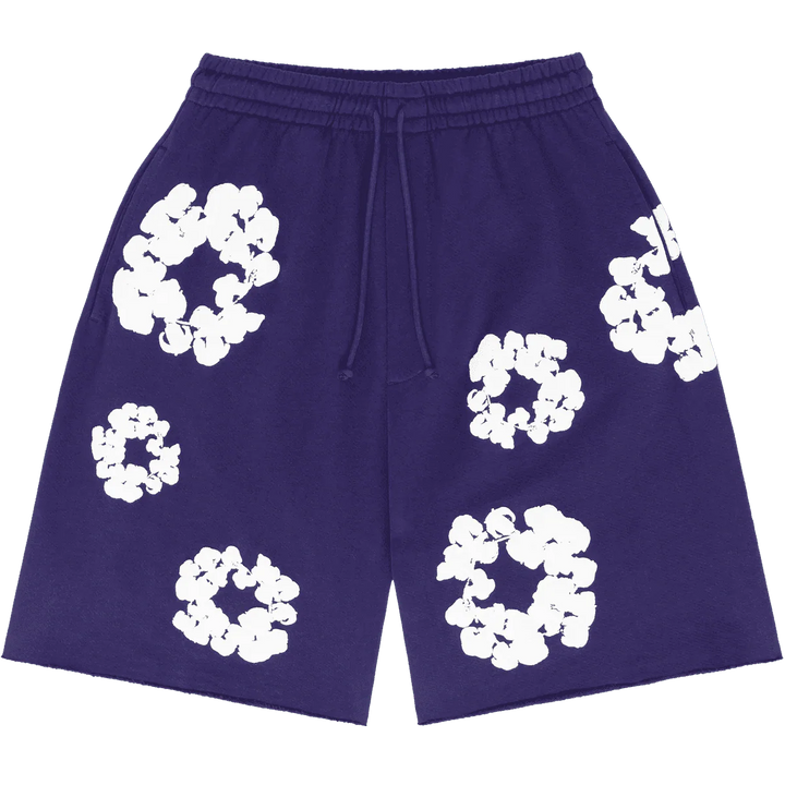Denim Tears The Cotton Wreath Sweat Shorts Purple