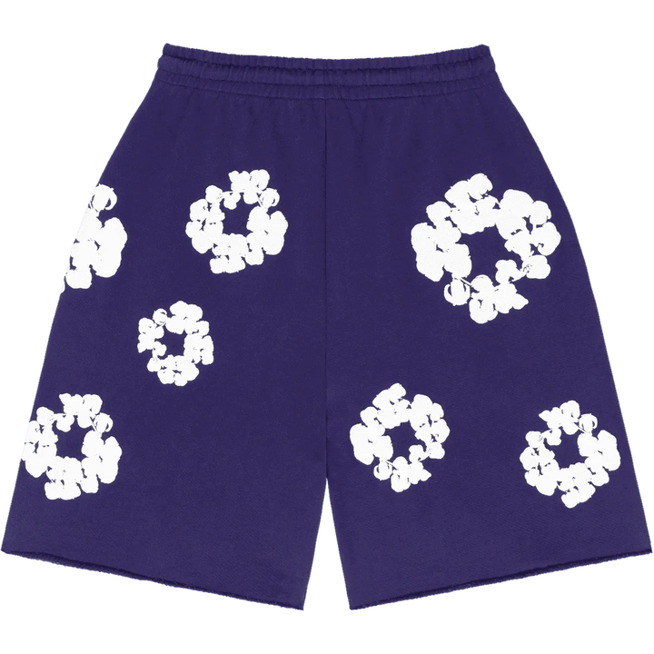 Denim Tears The Cotton Wreath Sweat Shorts Purple