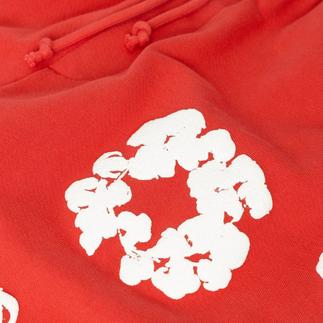 Denim Tears The Cotton Wreath Sweat Shorts Red