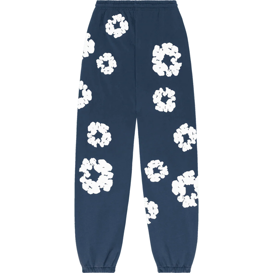 Denim Tears The Cotton Wreath Sweatpants Navy Blue