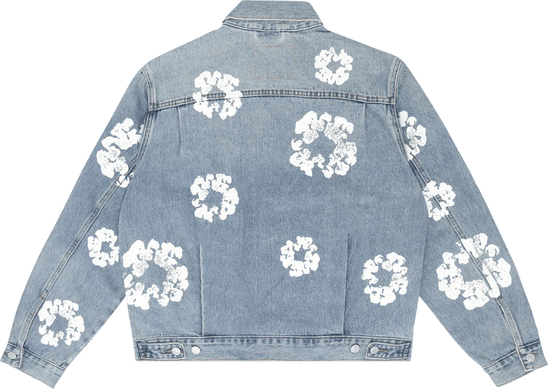 Denim Tears x Levi's Wreath Jean Jacket Light Blue Wash