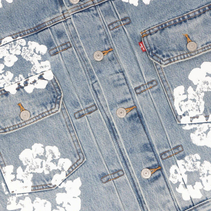 Denim Tears x Levi's Wreath Jean Jacket Light Blue Wash