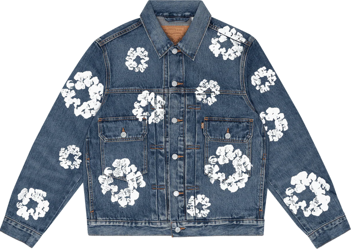 Denim Tears x Levi's Wreath Jean Jacket Dark Wash