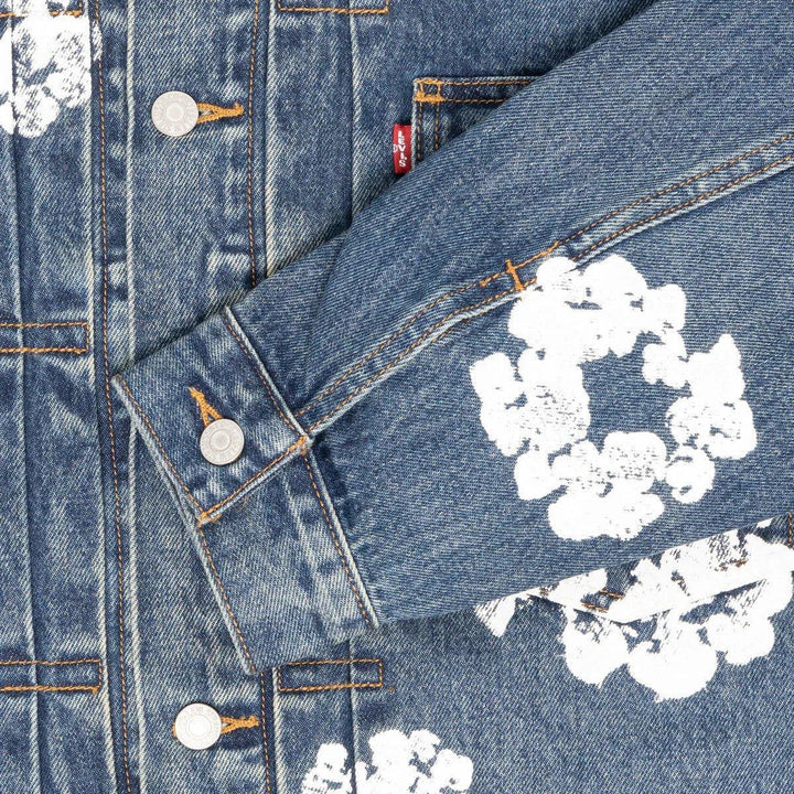 Denim Tears x Levi's Wreath Jean Jacket Dark Wash