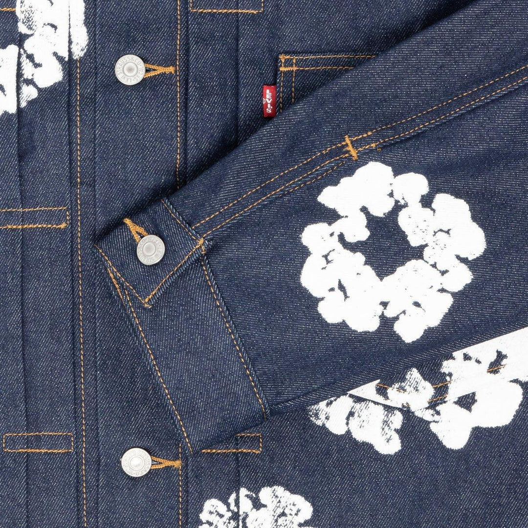 Denim Tears x Levi's Wreath Jean Jacket Raw Selvedge