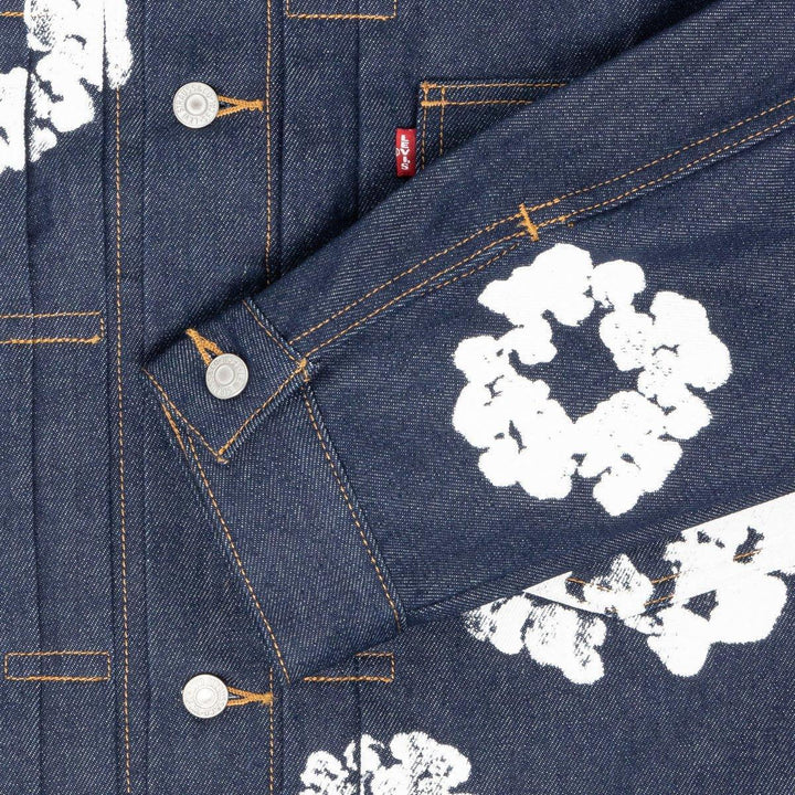 Denim Tears x Levi's Wreath Jean Jacket Raw Selvedge