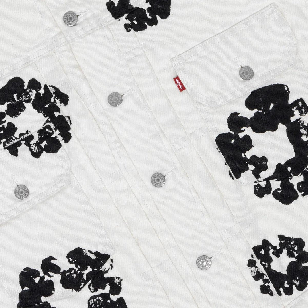 Denim Tears x Levi's Wreath Jean Jacket White